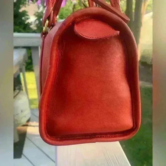 Coach Madison Small Satchel #9725 vintage Red - Picture 6 of 12